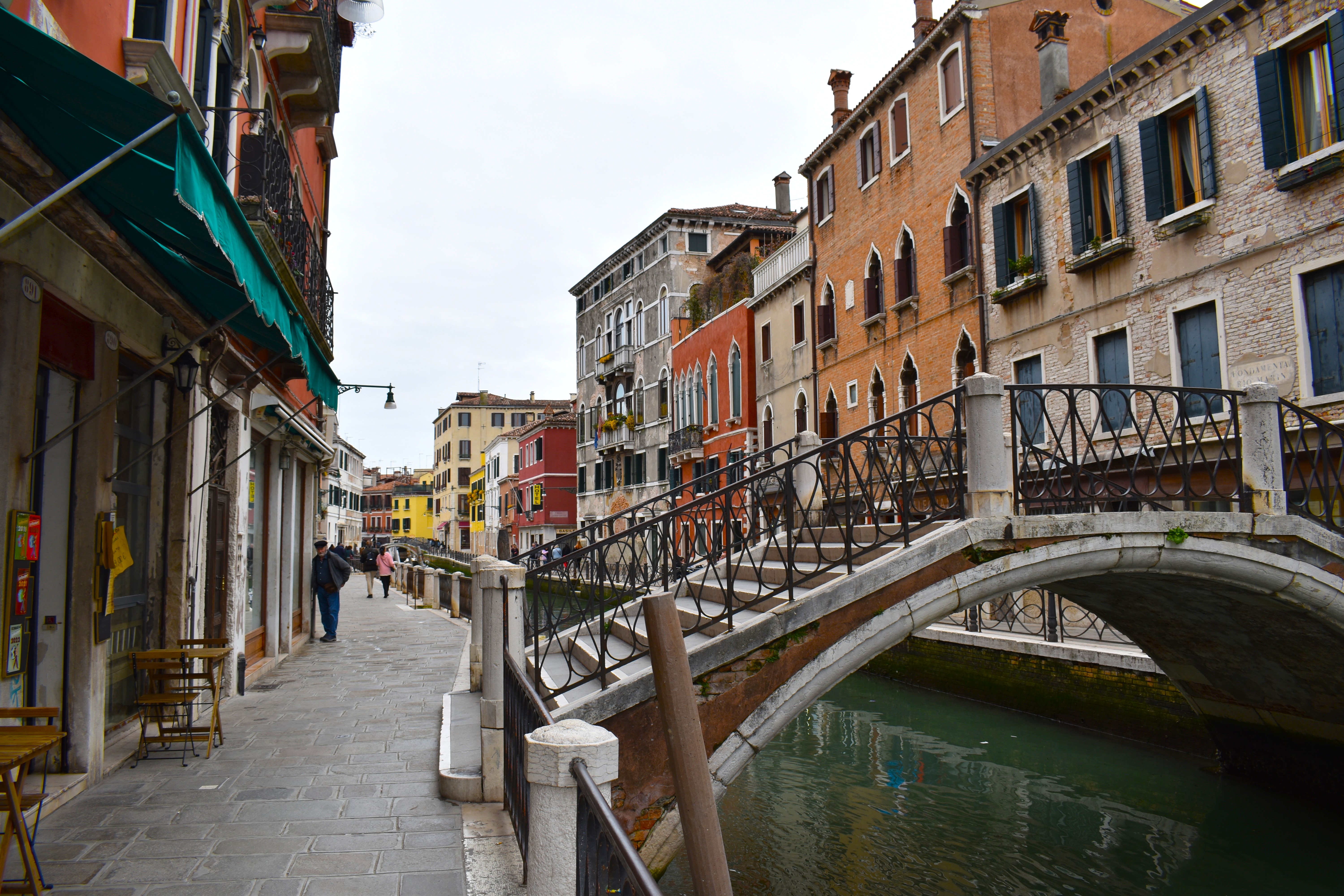 A bridge over a canal in Venice